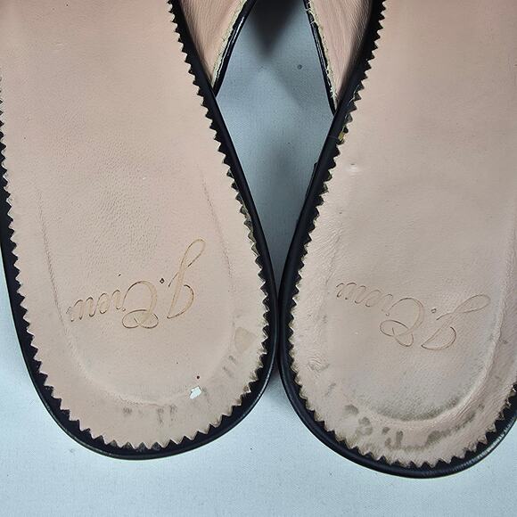 J.CREW ACADEMY SLIP-ON PENNY-LOAFER MULES – BLACK PATENT LEATHER – SIZE 7.5 - Picture 8 of 11